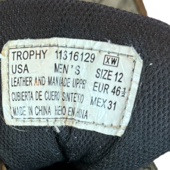 Brahma Trophy Waterproof Hiking Boots Size 12 Mossy Oak Camo and Brown Suede - Picture 8 of 12